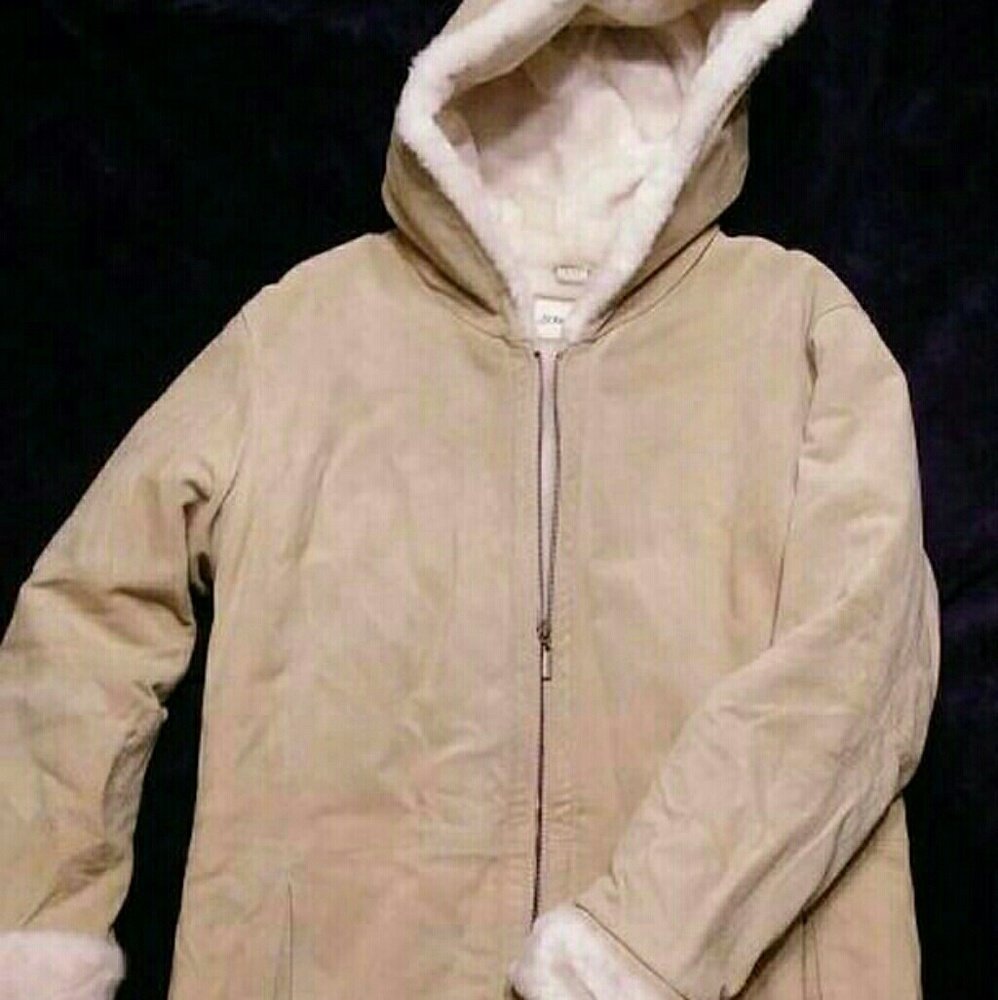 St. John's Bay leather coat